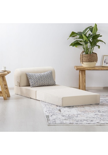 Magic Tek Kişilik Katlanır Yataklı Koltuk Bej