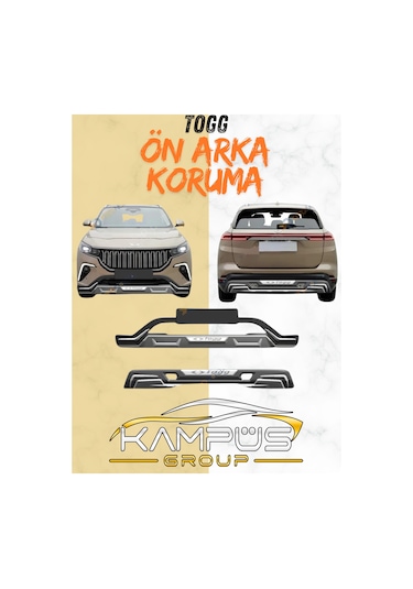 Ön Arka Koruma Togg T10x-ön Arka Difüzör Togg T10x