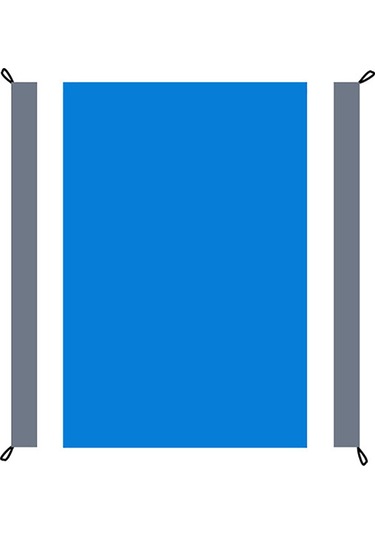 Fosenze Tpu Kaplama Su Geçirmez Çadır Matı - 140x200cm Yıldız Desenli, Katlanabilir, 4 Çivi İle Rüzgar Dayanıklı, Temizlenmesi Kolay Piknik/plaj Matı Çok Renkli