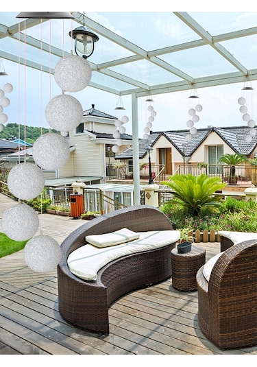 Greentech Güneş Enerjili Renk Geçişli Kristal Top Aydınlatma / GT-SL10