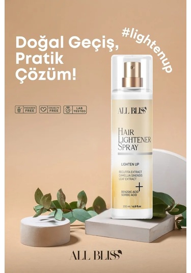 Saç Açıcı Sprey 200 Ml Aşamalı Renk Açıcı Bakım Spreyi