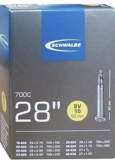 Schwalbe 700x18-25 (SV15) İğne Sibop İç Lastik 60mm Siyah