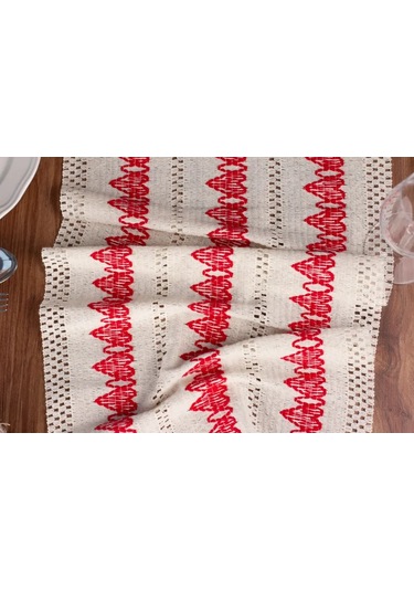 Dolce Casa Masa İçin Dekoratif Yastık Örtü, 35x145 316778655 Kırmızı