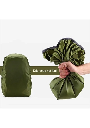 Sırt Çantası Yağmur Kapağı 2 Pcs Yürüyüş, Kamp Gray, 1525l İçin Ayarlanabilir Açık Hava Aksesuarları Antrasit - Gri