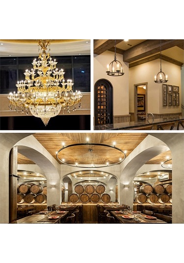 Sones C35 Sabit Akım Titreşimsiz Led Vurgulu Retro Avize Işıkları, Güç: Sharp Ampuller E14-6w 2200k