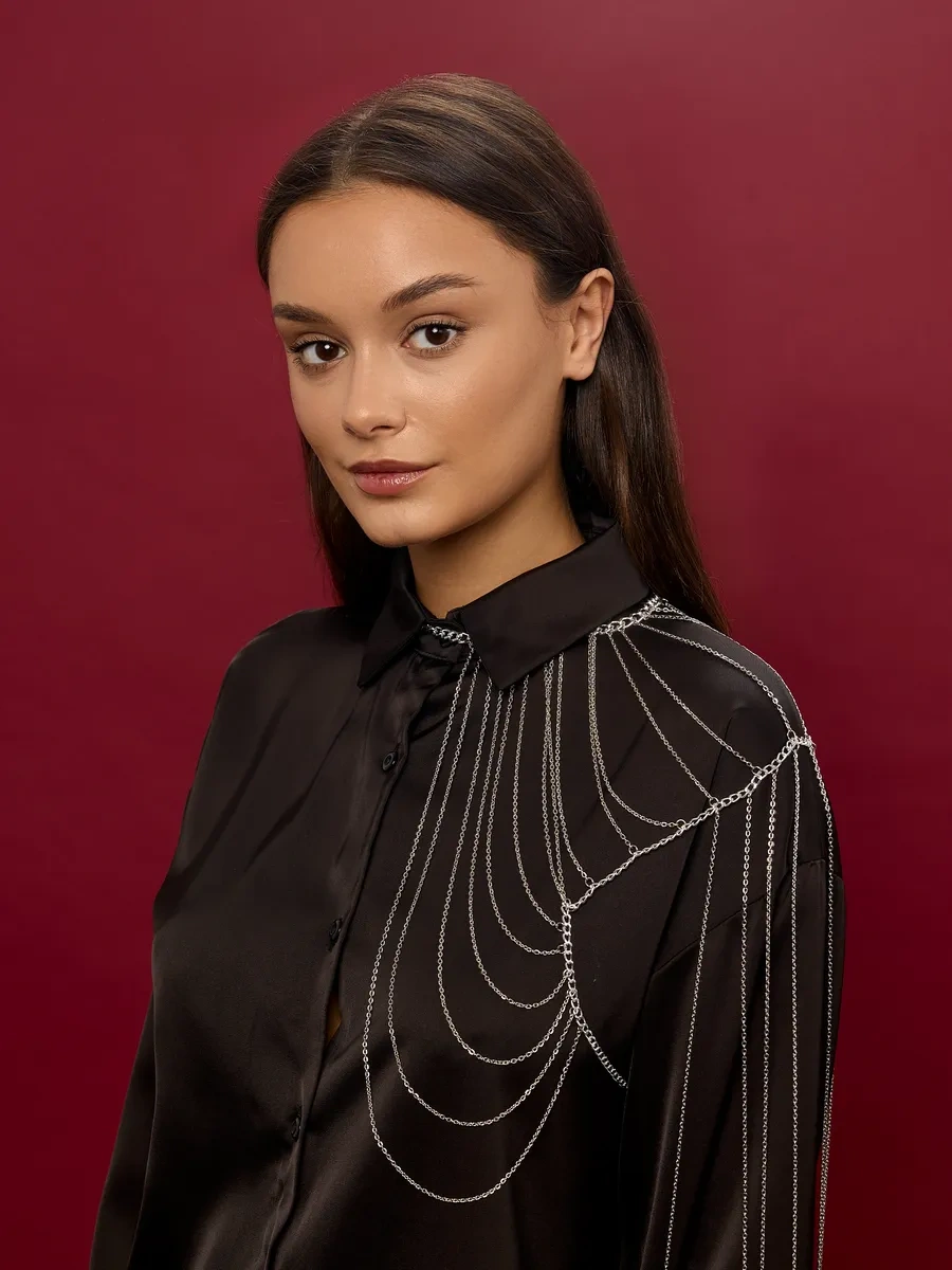 Bıjuteks Vücut Zinciri Body Chain 271977555 Gri