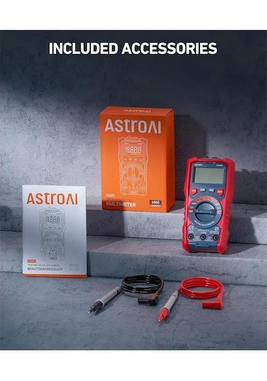 Astroai Dijital Multimetre Trms 4000 Counts Test Cihazi M4kor