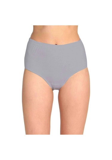 Biçomi 7 Adet Tutku Kadın Yüksek Bel Bato Kalın Lastik Külot S19 Çok Renkli