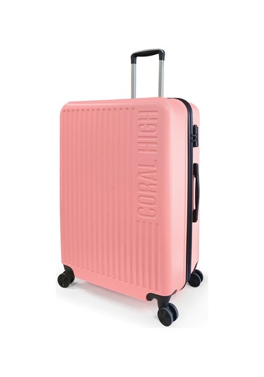 Coral High Abs Pudra Büyük Boy Valiz 16528 Pudra