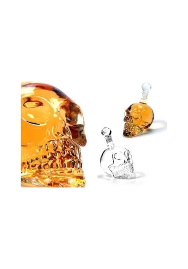 Crystal Head Kuru Kafa Cam Şişe 350 Ml Renkli