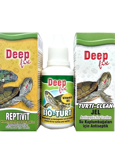 Deep Fix Su Kaplumbağa Vitamini Kabuk Bakım Seti 3'lü