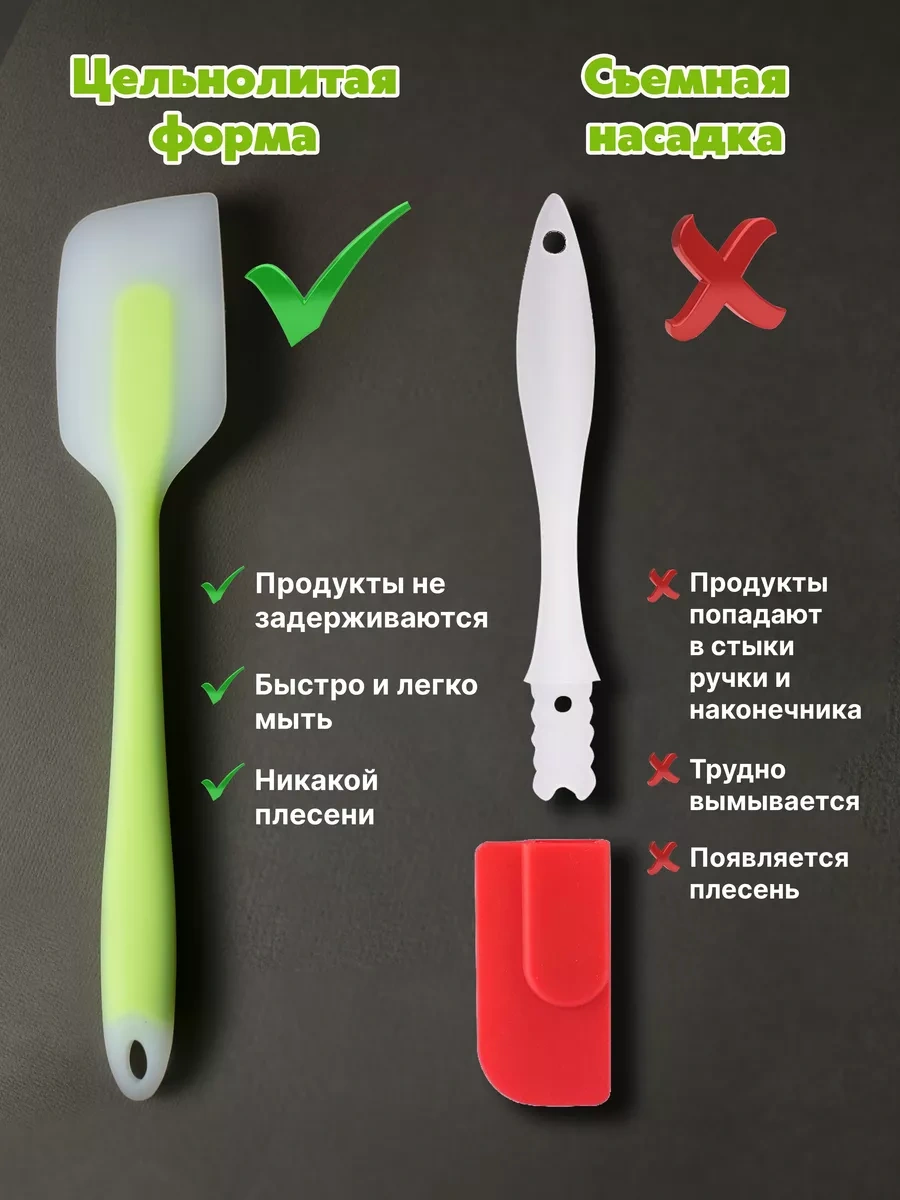 Idei Dla Kuhni Silikon Mutfak Spatulası 226288522 Yeşil