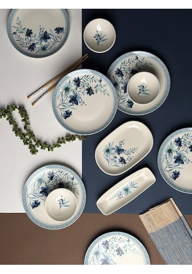 Tabak Evi Azur Kahvaltı Takımı 6 Kişilik 14 Parça Tvl14khprs1156 Çok Renkli