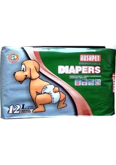 Pet Pretty Hushpet Köpek Alt Tuvalet Bezi L 12'li 16-25kg