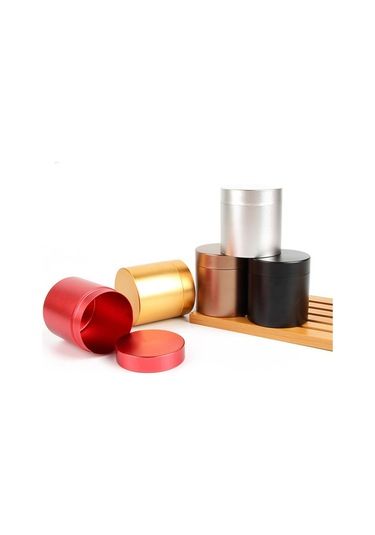 Suntek Küçük Metal Saklama Kutusu Çay Teneke Kutuları Kahve Kahve