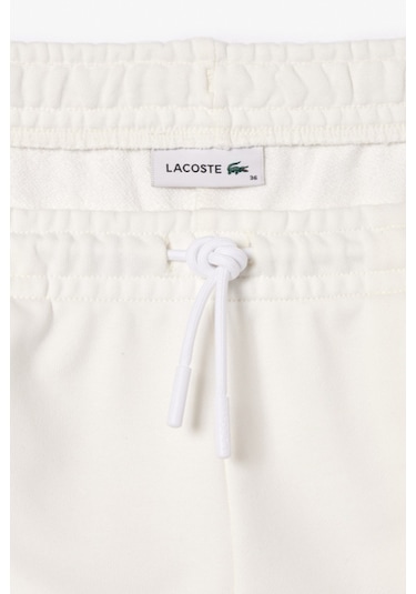 Lacoste Kadın Straight Fit Beyaz Eşofman Altı Beyaz