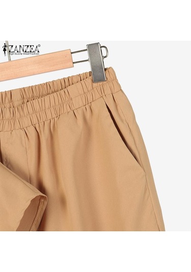 Zanzea Yaz Kıyafetleri Bayan Bluz Ve Pantolon Günlük İki Parçalı Takım Elbise Kraliyet Mavisi Zanzea Yaz Kıyafetleri Bayan Bluz Ve Pantolon Günlük İki Parçalı Takım Elbise Kraliyet Mavisi