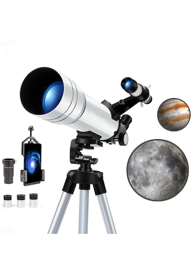 70400 Hd Astronomik Teleskop - Gökyüzü Ve Doğa Gözlemi İçin, 70mm Objektif, 360mm Odak, Fmc Kaplama