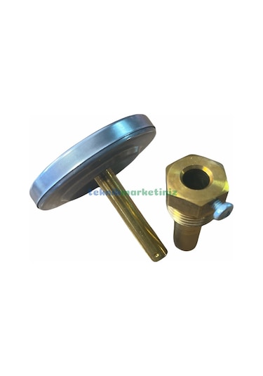 63 MM -30/+60 Derecec 5 Cm Arkadan Çıkışlı Bi-metal Termometre Pakkens