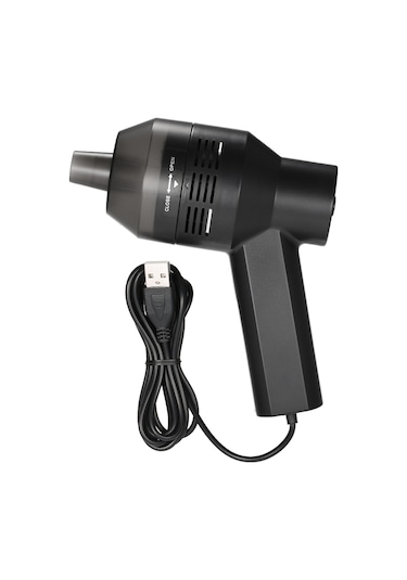 Monyee Siyah Mini Usb Süpürge - Araç, Klavye, Pencere Ve Elektronik Aletler İçin Gaps Ve Detaylı Temizlik - Hk-6019a