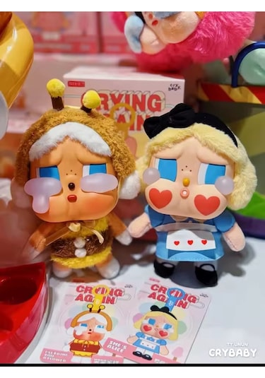 Crybaby Pop Mart Kapalı Sürpriz Pack Kutu Chery Baby Bebek Crying Serisi Bebek Figür Kutulu