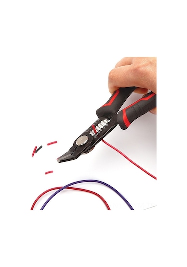 Geeksen Elektrikçi İçin 6 İnç Çok Fonksiyonlu Alevsiz Kablolu Fiber Optik Telli Kabloları Soyma Aleti Kırmızı, 100 Adet, 0.113kg, 16.5x6x1cm