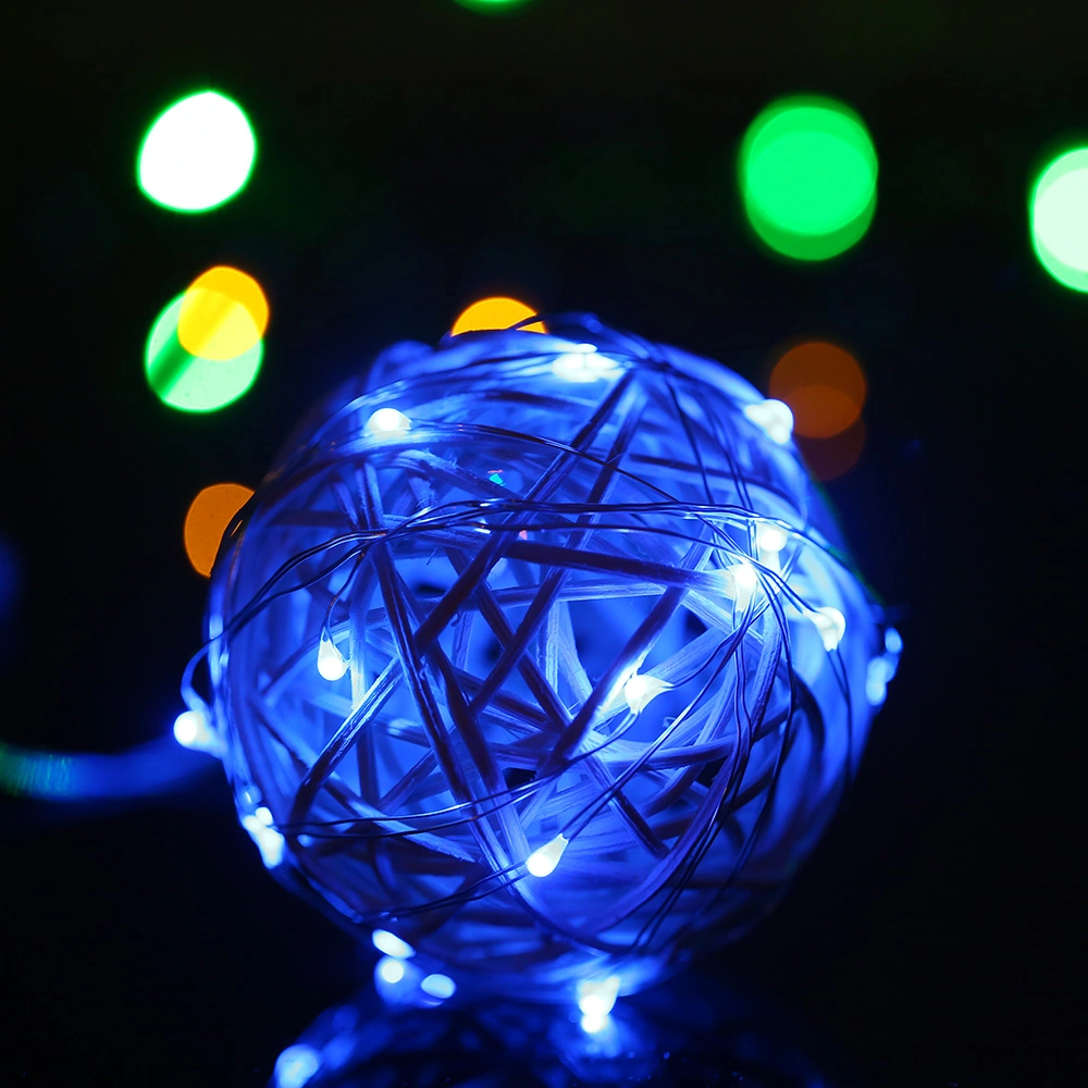 Skycity 2 Metre Sarı Işık 20 Led Kuprum Tel Işık Zinciri, Taşınabilir, Ip65 Su Geçirmez, Pil Yok Sadece Işık Zinciri Sarı