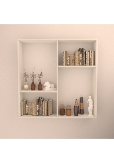Rafkestir Bologna 1 Duvar Rafı Beyaz ( Mat )