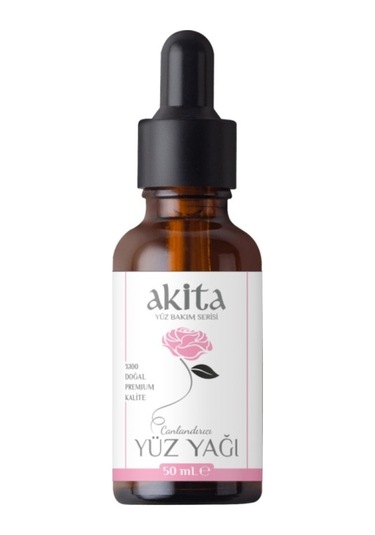 Akita Yüksek Frekans Doğal Yüz Yağı Gül 50 ML
