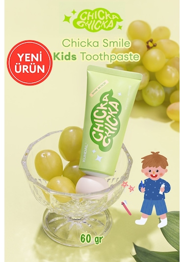 Kundal Chicka Smile Kids Toothpaste Shine Muscat