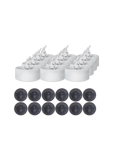 Maiyame 12 Adet Isı Beyaz Yanıp Sönen Plastik Led Mumlar İle Kaliteli Altın Delikli Kağıtlar, Gerçekçi Yanma Efekti, Romantik Ambiyans Oluşturucu Parti Ve Ev Dekorasyon Aleti Renkli