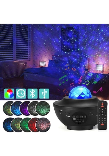 Starry Projektör Gece Lambası Çok Renkli