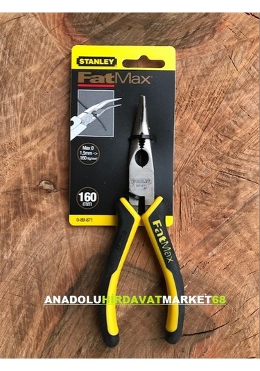 Stanley Eğri Uçlu Kargaburun Pense 160Mm Çelik Uçlu