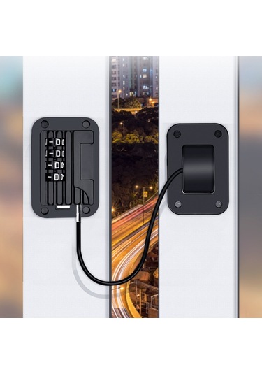 Sones Çocuk Penceresi Düşme Önleyici Koruma Şifre Kilidi Beyaz