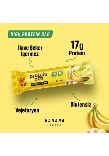Proteinocean Muz Aromalı Protein Bar 50 G 2 Adet