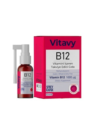 Vitavy B12 Vitamini Sprey 10 ML 75 Puff