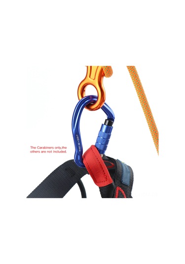 Suofeng 3 Adet Turuncu 23kn Otomatik Kilitleyen Mühendislik Alüminyum Dağcı Kilit Kanca - Kamp, Tırmanma, Bisiklet