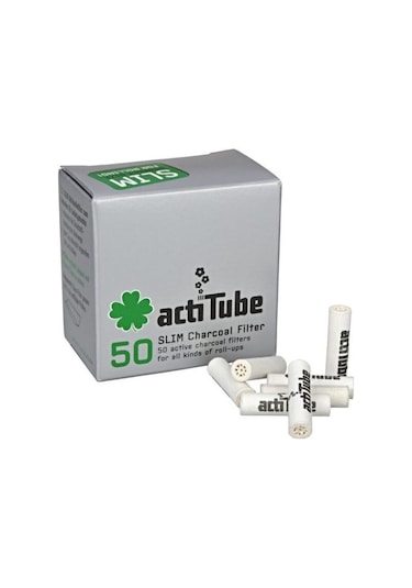 Actitube Karbonlu Pipo Filtresi 7 Mm 50 Adet