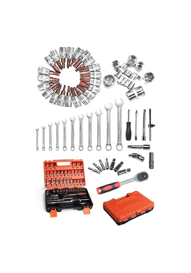 Staxx Cr-v 53 Parça Lokma Takımı Seti + 12 Parça Kombine Anahtar