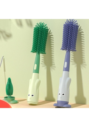 Homyl 4x Emzik Şişe Fırçası Yıkama Temizleme Için Yeşil