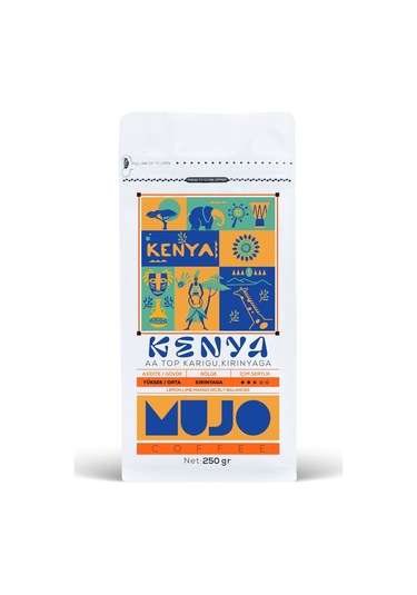 Kenya Aa Top Karigu, Kirinyaga Çekirdek Kahve-250gr-kağıt Filtre Kağıt Filtre