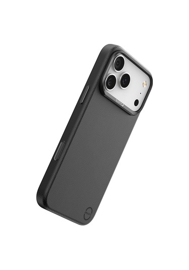 İphone 17 Pro Uyumlu Kılıf M-safe Şarj Özellikli Polimerik Deri Raptic Urban Nano Kapak Siyah