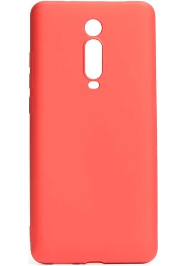 Kilifone - Xiaomi Uyumlu Mi 9t / Mi 9t Pro - Kılıf Mat Renkli Esnek Premier Silikon Kapak - Kırmızı