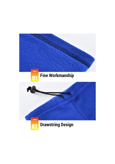 Geeksen Kış Outdoor Polar Fleece Multifonksiyon Elbise: Yüz-baş-kalınlık Isıtıcı, Rüzgar Engeli, Bisiklet-skayak Sporu Kullanıma Uygun Siyah Siyah