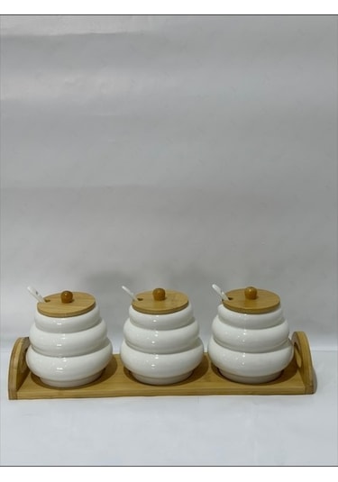 Emsan Honey Baharat Takımı 3'lü Beyaz