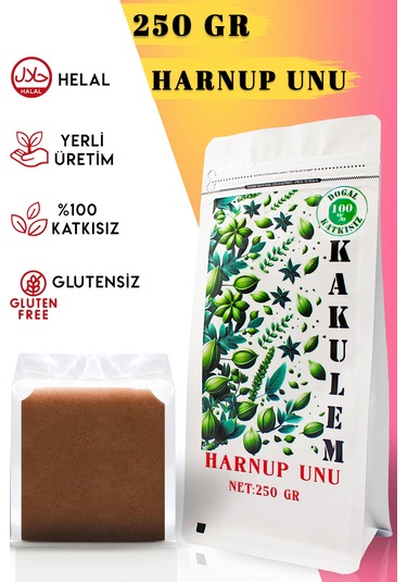 Kakulem Glutensiz Keçiboynuzu Tozu Unu Harnup 250 Gr
