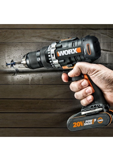 Worx WX352.9 20 V Kömürsüz Profesyonel Şarjlı Darbeli Matkap