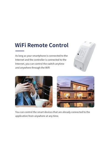 Maoyaya 20a/16a/10a Wifi Anahtarı Akıllı Ev Otomasyonu Röle Modülü Kablosuz Kontrol 16a Diğer