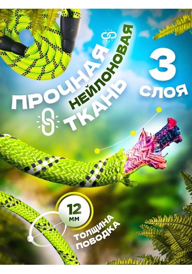 Petfort 3 M Yansıtıcı Naylon Köpek Tasması 167502167 Yeşil