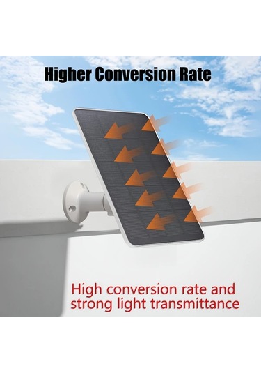 Xuweiwei Güvenlik Kamerası İçin 4w 1 Paket Güneş Paneli Şarj Edilebilir Kamera Type-c Arayüz 360 Derece Ayarlanabilir Açık Hava